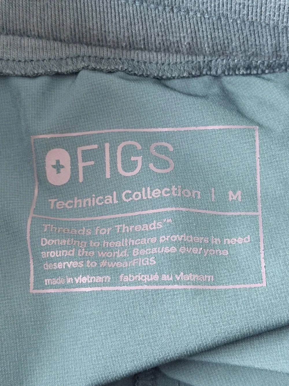 FIGS Hidmo Fionlite Cargo Jogger Scrub Pants Size M Caribbean Blue